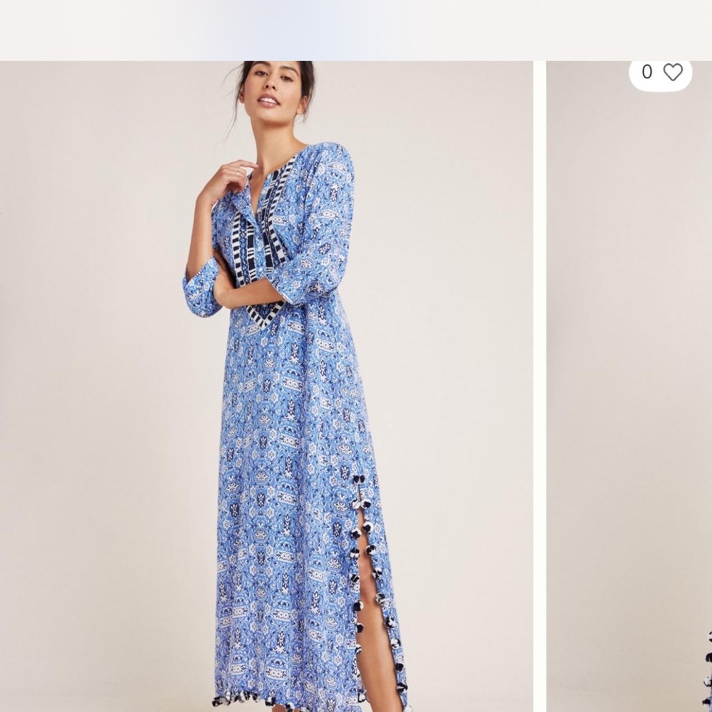 Blue Floral Maxi Dress